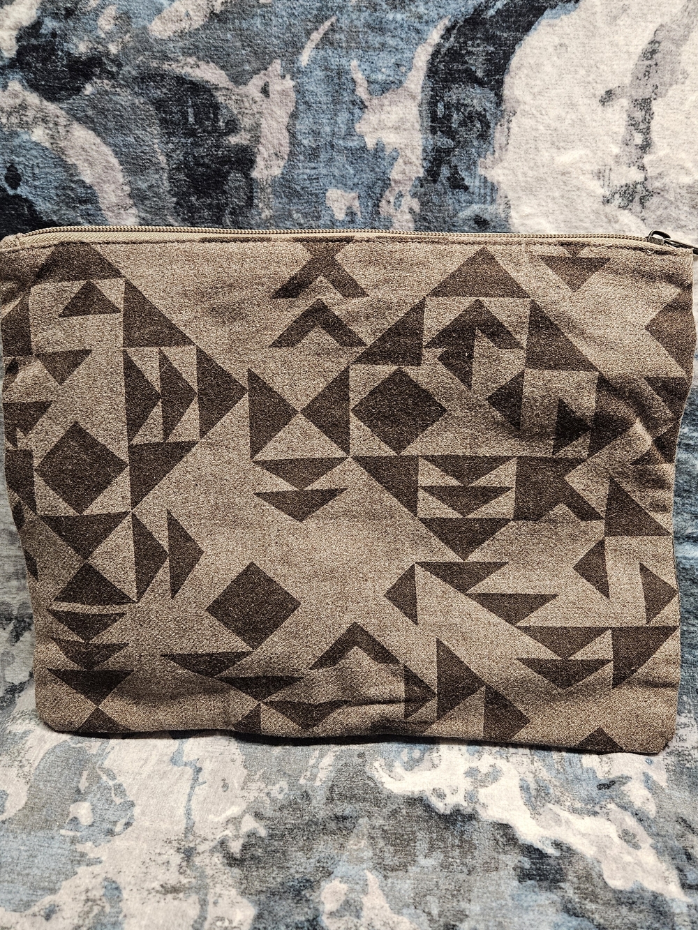 Mossimo Supply Co. Brown Geometric Toiletry Pouch